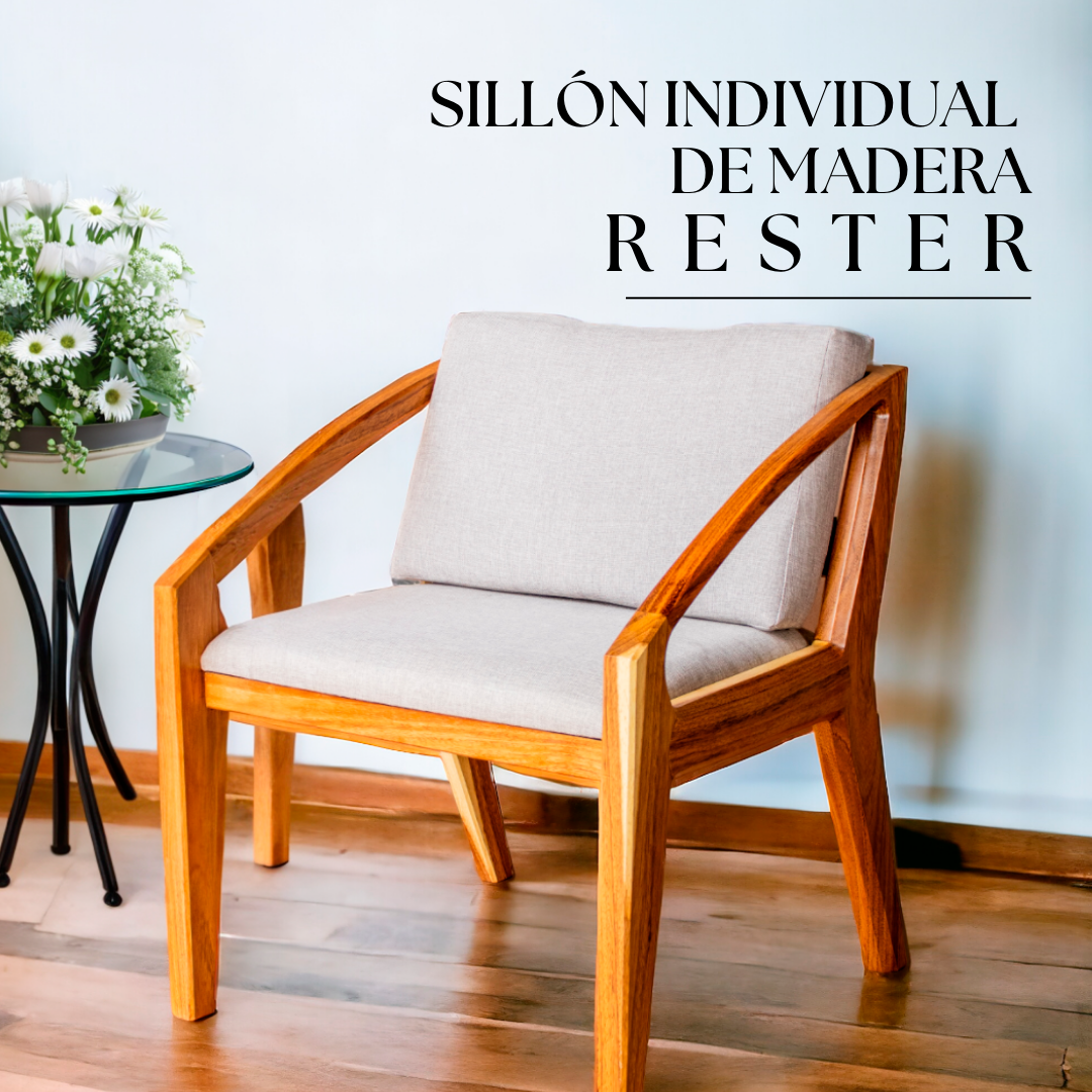 Sillón Individual de Madera Rester